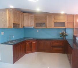 Kính ốp bếp màu xanh ngọc