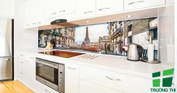 Kính ốp bếp 3D giúp cải tạo không gian bếp thêm sống động