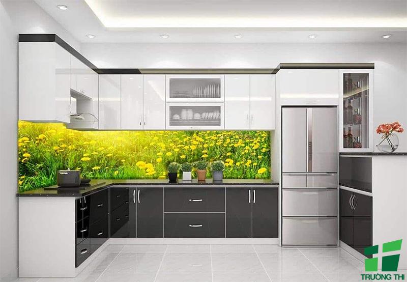 Mẫu kính ốp bếp 3D bền đẹp 10